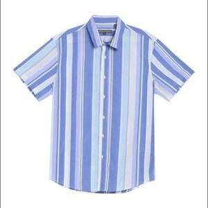 New Slate & Stone Pastel Stripe Short Sleeve Shirt